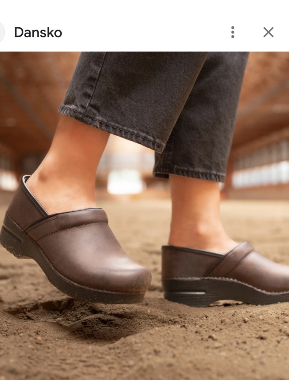 Dansko XP 2.0 Brown Leather Pull Up Clog